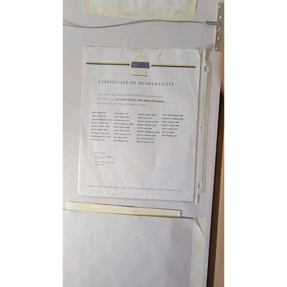 2007 Super Bowl XLII N.Y. Giants Team Autograph Framed Photo - #8/42. MAKE OFFER - Picture 16 of 16